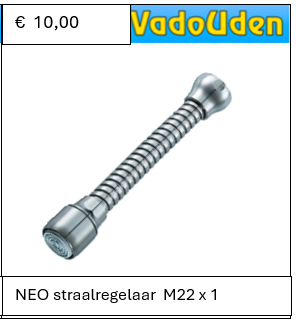 NEO straalregelaar M22 x 1