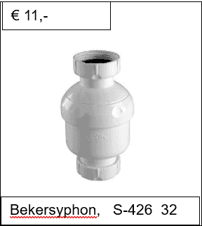 Bekersyphon,   S-426  32
