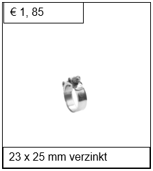 Breedband verzinkt 23 x 25 mm