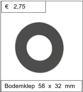 Bodemklep 58 x 32 mm