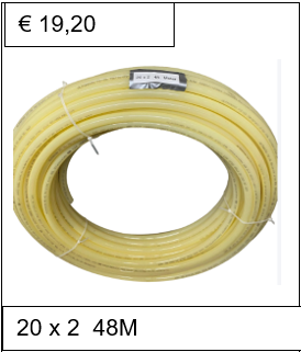 20 x 2 creme 48 meter