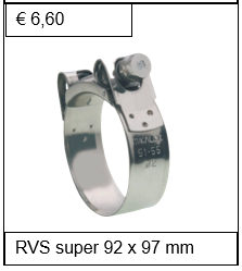 Breedband RVS W4 92 x 97 mm