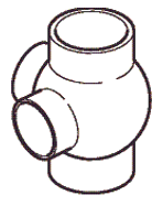 PE kogel 4 wegstuk 88,5° x 90°