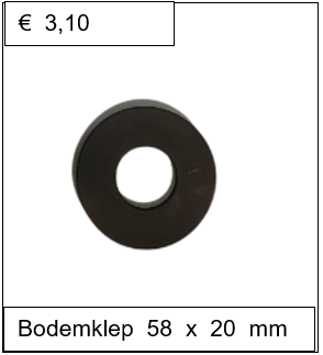 Bodemklep 58 x 20 mm