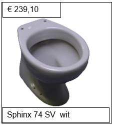 Sphinx  74 SV  diepspoel       wit