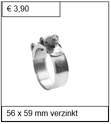 Breedband verzinkt 56 x 59 mm