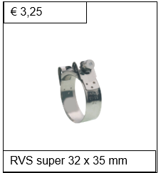 Breedband RVS W4 32 x 35 mm