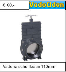 Valterra schuifkraan 110mm