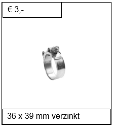 Breedband verzinkt 36 x 39 mm