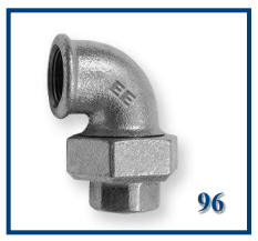 koppeling conisch 2 x binnendraad NR 96