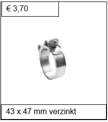 Breedband verzinkt 43 x 47 mm