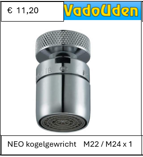 NEO kogelgewricht M22 / M24 x 1