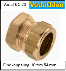 Eindkoppeling  10 t/m 54 mm