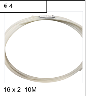 16 x 2 wit 10 meter