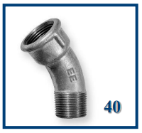 bocht binnendraad x buitendraad NR 40