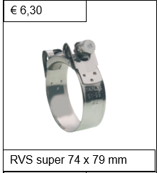 Breedband RVS W4 86 x 91 mm
