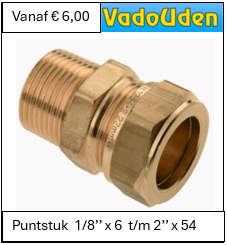 Puntstuk  1/8’’ x 6  t/m 2’’ x 54