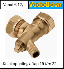 Kniekoppeling aftap 15 t/m 22