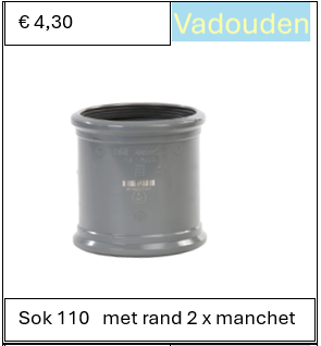 Sok 110   met rand 2 x manchet