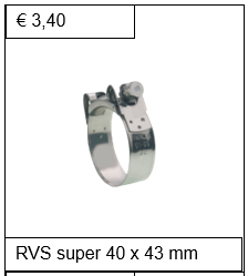 Breedband RVS W4 40 x 43 mm