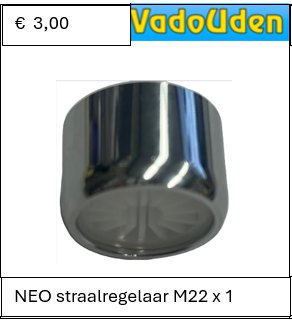 NEO straalregelaar M22 x 1