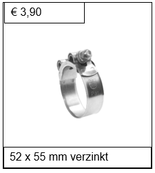 Breedband verzinkt 52 x 55 mm