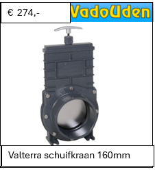 Valterra schuifkraan 160mm