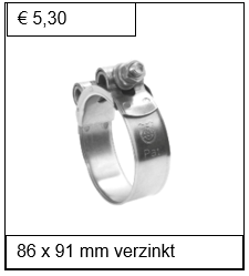 Breedband verzinkt 86 x 91 mm