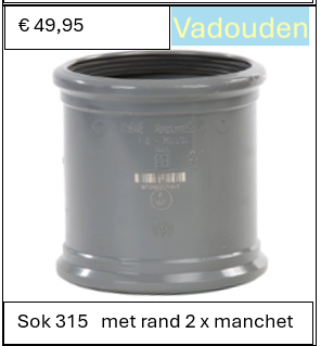 Sok 315   met rand 2 x manchet