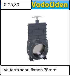Valterra schuifkraan 75mm