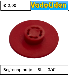 NEO begrensplaatje 8L 3/4''