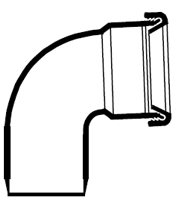 Korte bocht 88° manchet x spie