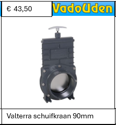 Valterra schuifkraan 90mm