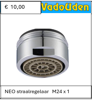 NEO straalregelaar M24 x 1