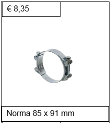 Norma breedband verzinkt 85 x 91 mm