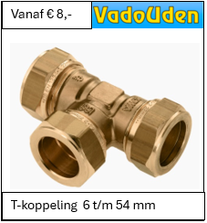 T-koppeling  6 t/m 54 mm