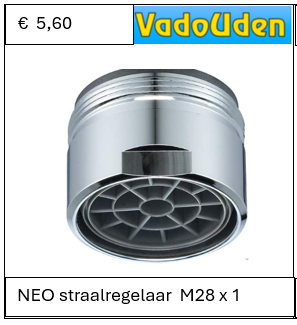 NEO straalregelaar M28 x 1