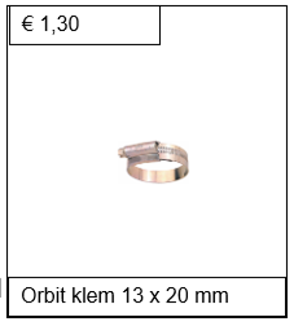 Orbit staal verzinkt 13 x 20 mm