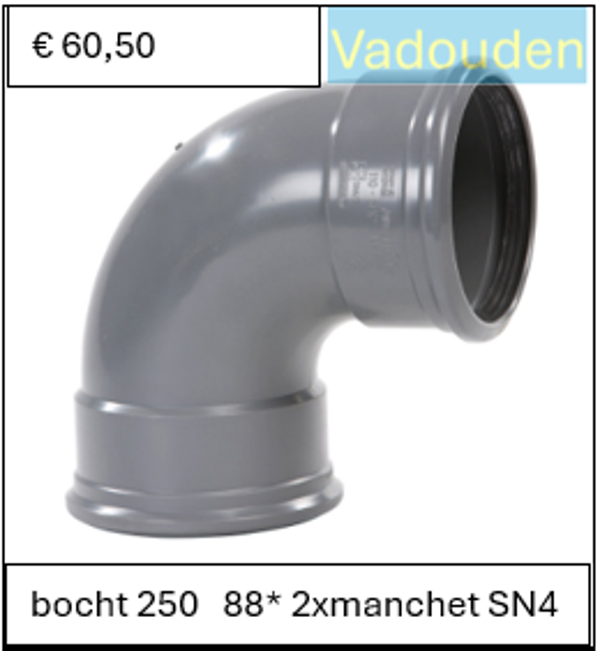 bocht 250   88* 2xmanchet SN4