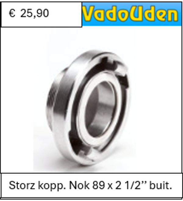 Storz kopp. Nok 89 x 2 1/2’’ buit.