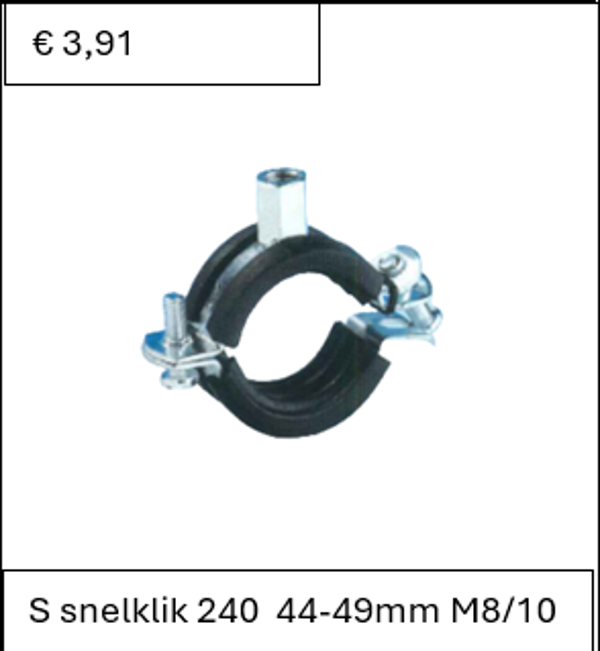 S snelklik 240  44-49mm M8/10
