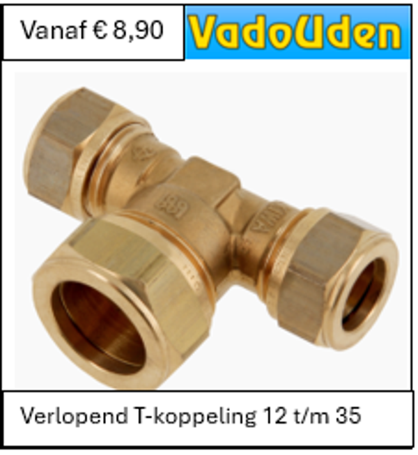 Verlopend T-koppeling 12 t/m 35