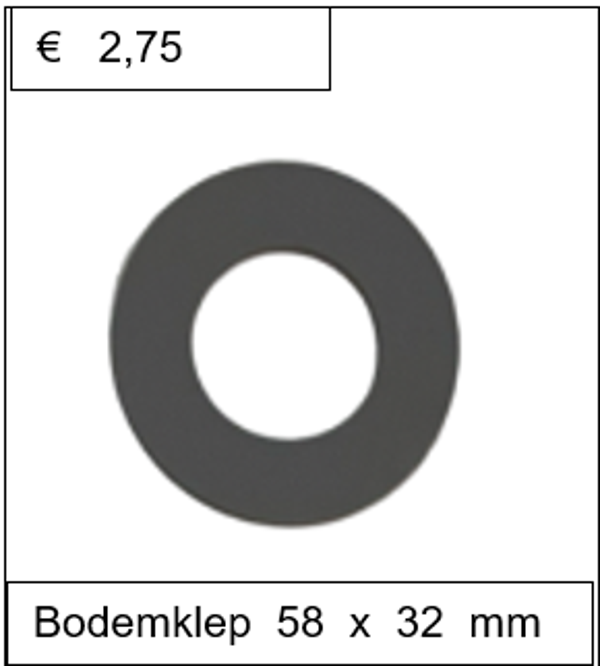 Bodemklep 58 x 32 mm