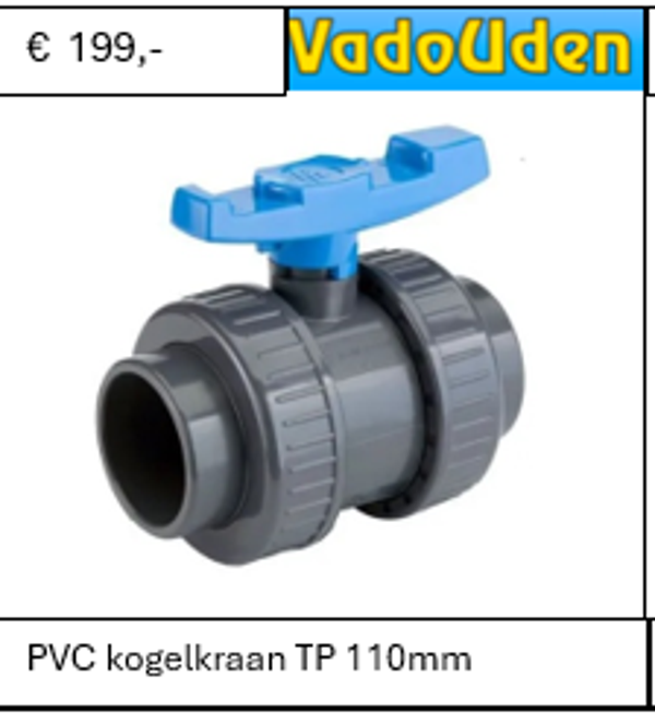 PVC kogelkraan TP 110mm