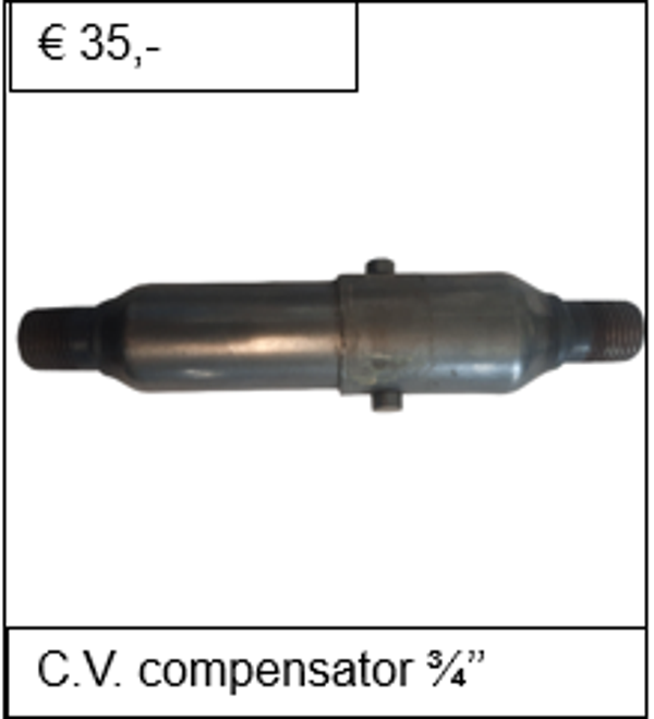 Leidingcompensator C.V. 3/4''