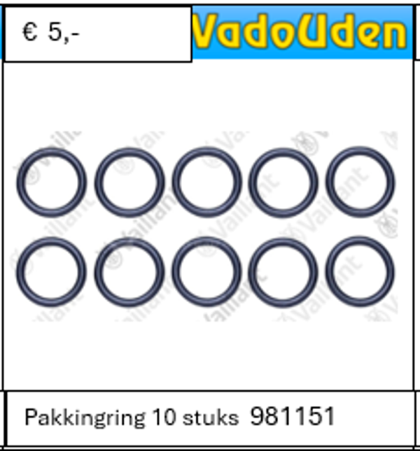 Pakkingring 10 stuks  981151