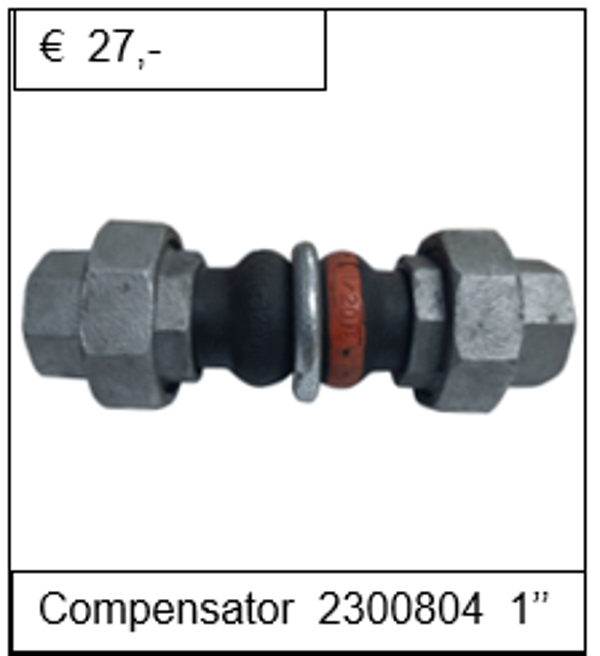 leidingcompensator 1''