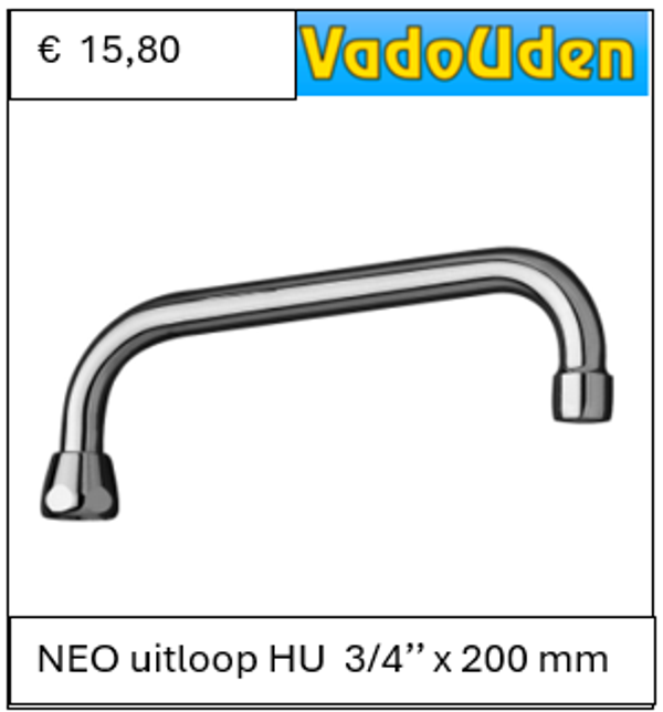 NEO uitloop HU 3/4'' x 200 mm
