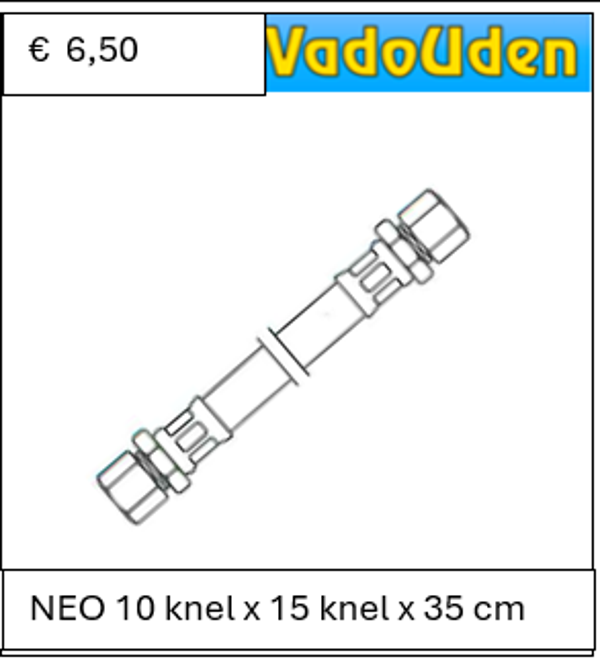 AANSLUITSLANG NEO 10 knel x 15 knel x 35 cm