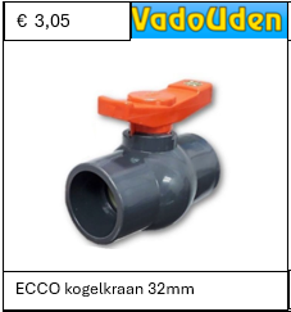 ECCO kogelkraan 32mm